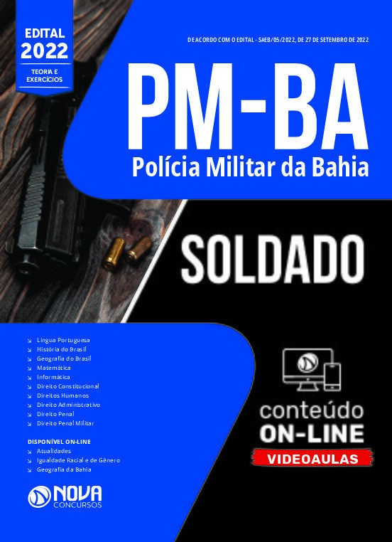 Apostila PM-BA em PDF - Oficial da Polícia Militar - CFO