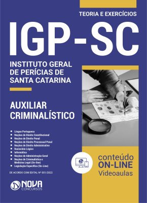 Apostila IGP-SC - Instituto Geral de Perícias de Santa Catarina em PDF - Auxiliar Criminalístico