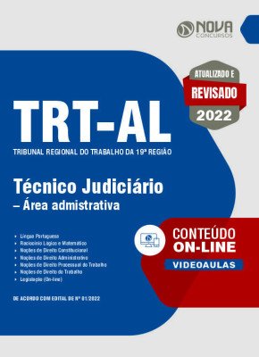 Apostila TRT-AL em PDF - Técnico Judiciário - Área Administrativa