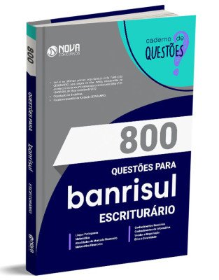 Livro 800 Questões Gabaritadas BANRISUL - Escriturário