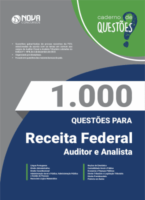 Livro 1.000 Questões Gabaritadas Receita Federal - Analista e Auditor