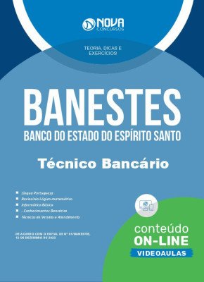 Apostila BANESTES em PDF 2023 - Técnico Bancário