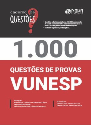 1.000 Questões Gabaritadas da Vunesp em PDF