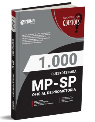 Livro 1.000 Questões Gabaritadas MP-SP - Oficial de Promotoria