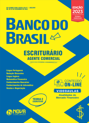 Apostila Banco do Brasil em PDF 2023 - Escriturário - Agente Comercial