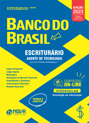 Apostila Banco do Brasil em PDF 2023 - Escriturário - Agente de Tecnologia