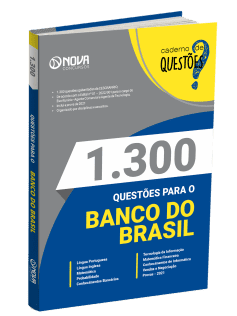 Livro 1.300 Questões Gabaritadas Banco do Brasil Agente Comercial e Agente de Tecnologia