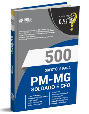 Livro 500 Questões Gabaritadas PM MG Soldado