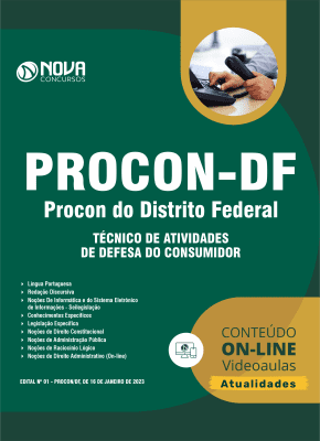 Apostila PROCON-DF em PDF 2023 - Técnico de Atividades de Defesa do Consumidor