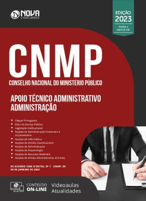 Apostila CNMP em PDF 2023 - Apoio Técnico Administrativo - Administração