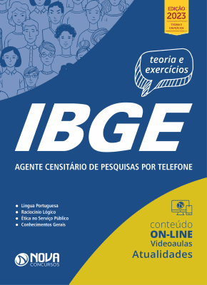 Apostila IBGE em PDF 2023 - Agente Censitário de Pesquisas por Telefone