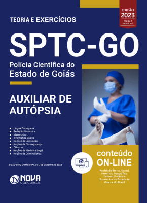 Apostila SPTC-GO em PDF 2023 - Auxiliar de Autópsia