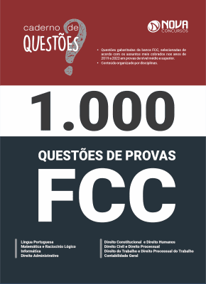 Livro 1.000 Questões Gabaritadas FCC em PDF
