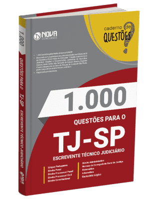 Livro 1.000 Questões Gabaritadas TJ-SP - Escrevente Técnico Judiciário