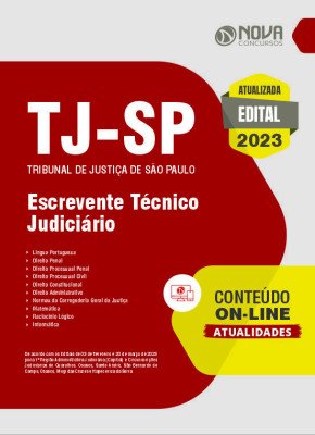 Apostila TJ-SP em PDF 2023 - Escrevente Técnico Judiciário