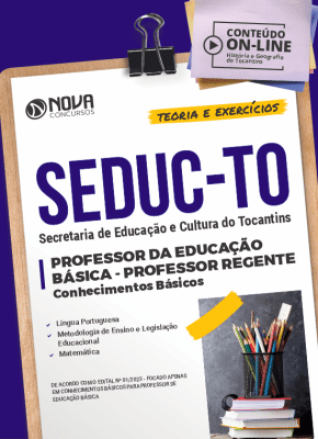 Apostila SEDUC-TO em PDF 2023 - Professor da Educação Básica - Professor Regente (Conhecimentos Básicos)