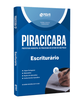 Apostila Prefeitura de Piracicaba - SP 2023 - Escriturário