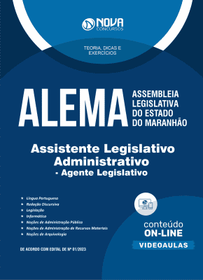 Apostila ALEMA 2023 - Assistente Legislativo Administrativo - Agente Legislativo