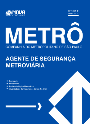 Apostila METRÔ em PDF 2023 - Agente de Segurança Metroviário