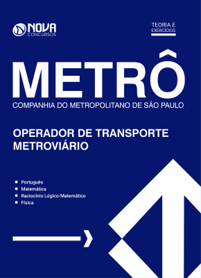 Apostila METRÔ em PDF 2023 - Operador de Transporte Metroviário I
