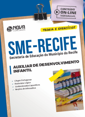 Apostila SME Recife em PDF 2023 - Auxiliar de Desenvolvimento Infantil
