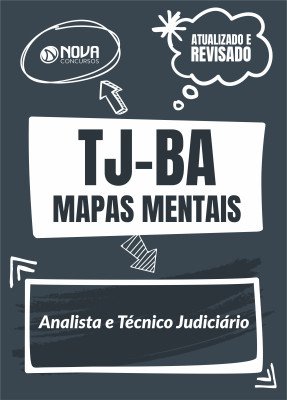 308 Mapas Mentais para TJ-BA Analista e Técnico Judiciário (PDF)