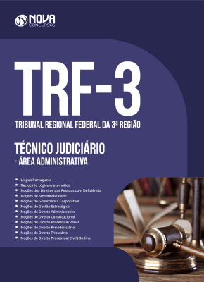 Apostila TRF 3ª Região em PDF 2023 - Técnico Judiciário - Área Administrativa