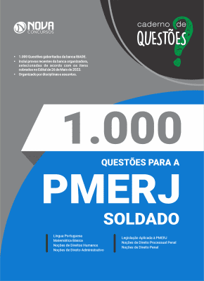 Livro 1.000 Questões Gabaritadas PMERJ - Soldado em PDF