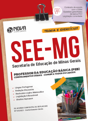 Apostila SEE-MG 2023 - Professor de Educação Básica - PEB - Comum a Todos os Cargos