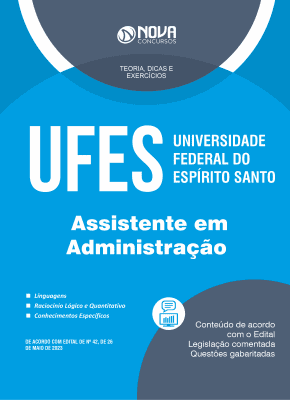 Apostila UFES 2023 - Assistente em Administração
