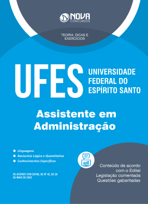 Apostila UFES em PDF 2023 - Assistente em Administração