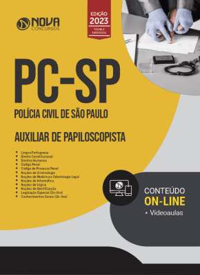 Apostila PC-SP em PDF 2023 - Auxiliar de Papiloscopista