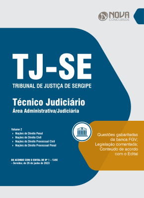 Apostila TJ-SE em PDF 2023 - Técnico Judiciário - Área Administrativa/Judiciária
