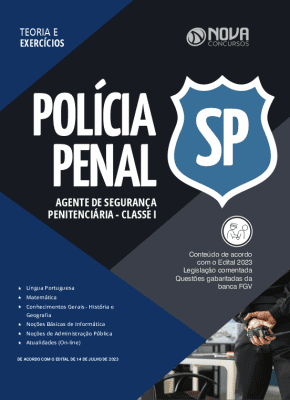 Apostila Polícia Penal-SP (SAP-SP) em PDF 2023 - Agente de Segurança Penitenciária de Classe I