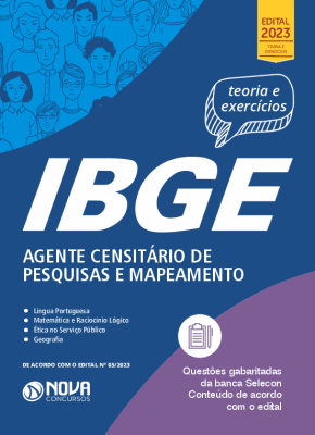 Apostila IBGE em PDF 2023 - Agente Censitário de Pesquisas e Mapeamento (Temporário)