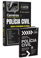 Combo Impresso Carreiras PC - Agente e Investigador de Polícia Civil