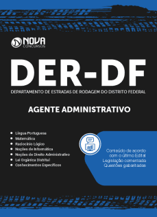 Apostila DER-DF em PDF 2023 - Agente Administrativo