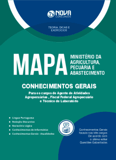 Apostila MAPA em PDF 2023 - Conhecimentos Gerais (Agente de Atividades Agropecuárias, Fiscal Federal Agropecuário e Téc de Laboratório)