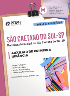 Apostila Prefeitura de São Caetano do Sul - SP - Auxiliar de Primeira Infância