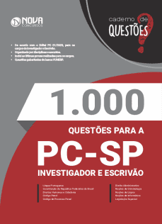Livro 1.000 Questões Gabaritadas PC-SP - Escrivão e Investigador de Polícia