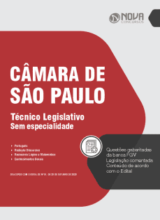 Apostila Câmara de São Paulo em PDF 2023 - Técnico Legislativo - Sem Especialidade
