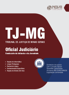 Apostila TJ-MG em PDF 2023 - Oficial Judiciário - Comissário da Infância e da Juventude