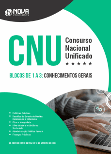 Apostila CNU 2024 em PDF - Conhecimentos Gerais para os Blocos de 1 a 3