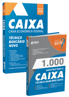 Combo Impresso Caixa - Técnico Bancário Novo - Apostila + 1.000 Questões Gabaritadas