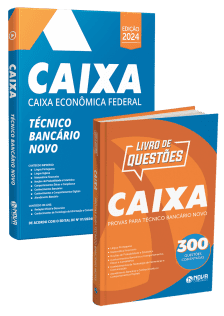 Combo Impresso Caixa - Técnico Bancário - Apostila + 300 Questões Comentadas