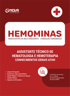 Apostila Hemominas em PDF 2024 - Assistente Técnico de Hematologia e Hemoterapia - Conhecimentos Gerais ATHH