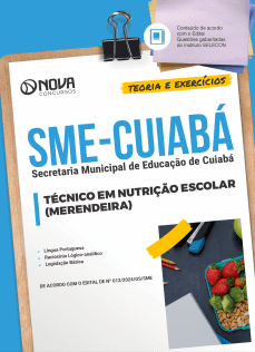 Apostila SME Cuiabá 2024 - Técnico em Nutrição Escolar (Merendeira)