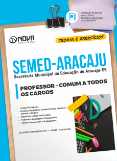 Apostila SEMED Aracaju 2024 - Professor - Comum a Todos os Cargos