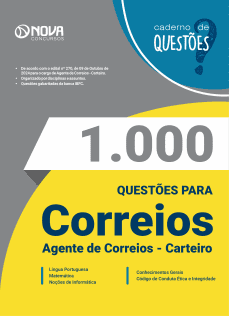 Livro 1.000 Questões Gabaritadas Correios - Agente de Correios - Carteiro