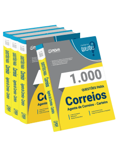 Livro 1.000 Questões Gabaritadas Correios - Agente de Correios - Carteiro